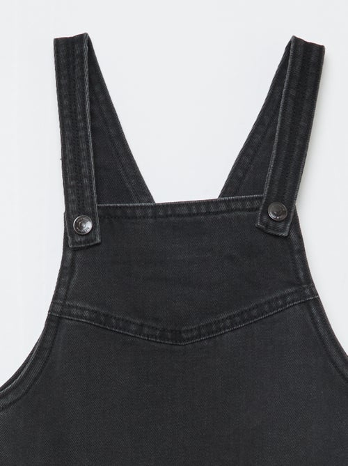 Robe salopette courte en jean - Kiabi