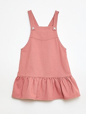 Robe salopette courte en jean