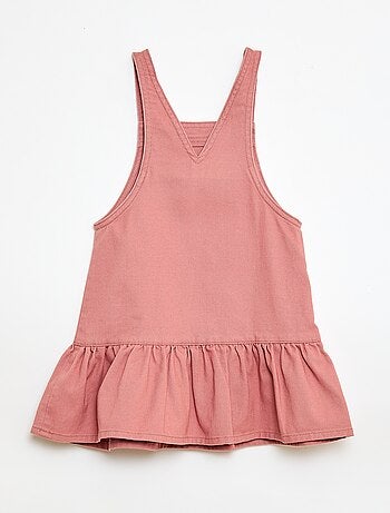 Robe salopette courte en jean