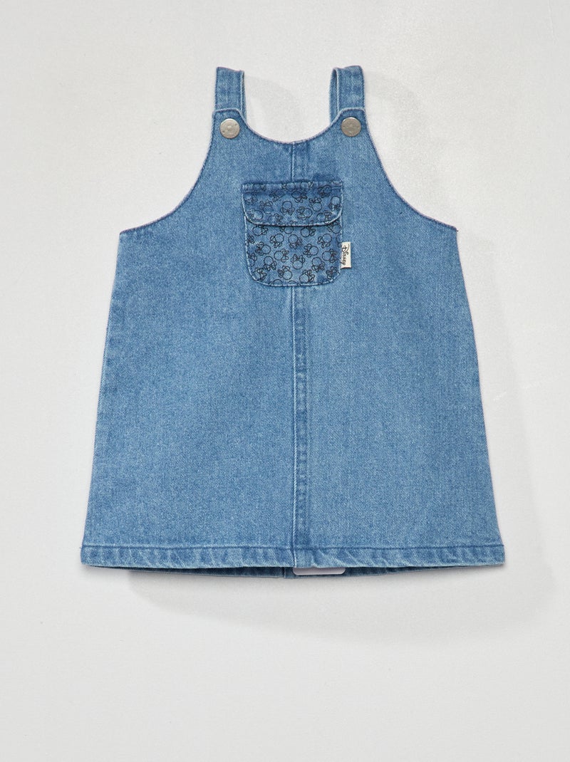 Robe salopette en denim 'Minnie' Bleu - Kiabi