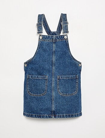 Robe salopette en jean avec 2 poches plaquées