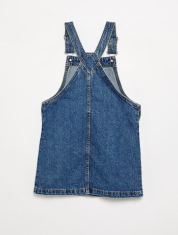 Robe salopette en jean avec 2 poches plaquées