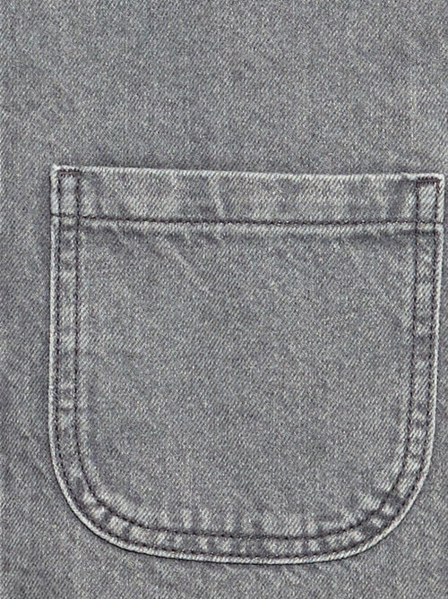 Robe salopette en jean avec 2 poches plaquées - Kiabi