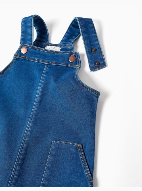 Robe salopette en jean avec poches avant - Kiabi