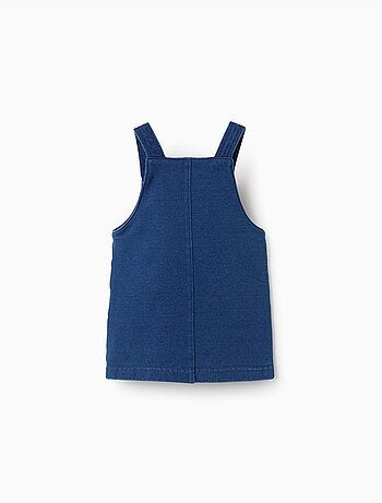 Robe salopette en jean avec volants