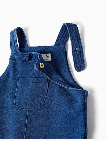 Robe salopette en jean avec volants
