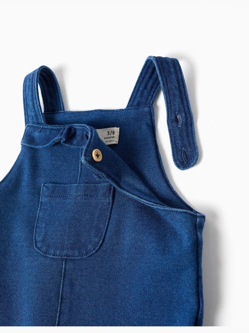Robe salopette en jean avec volants - Kiabi