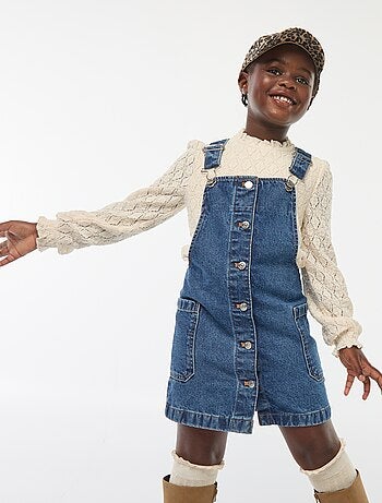 Robe salopette en jean
