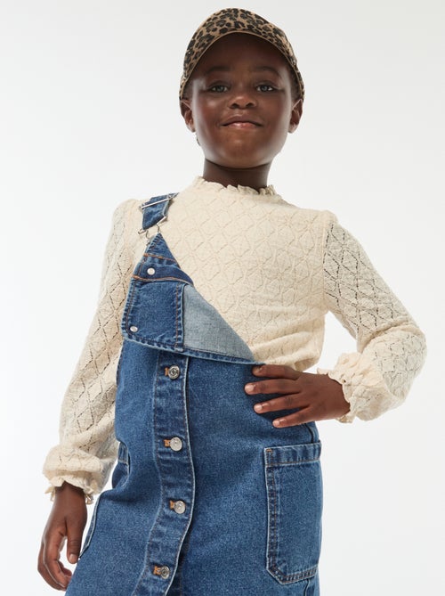 Robe salopette en jean - Kiabi