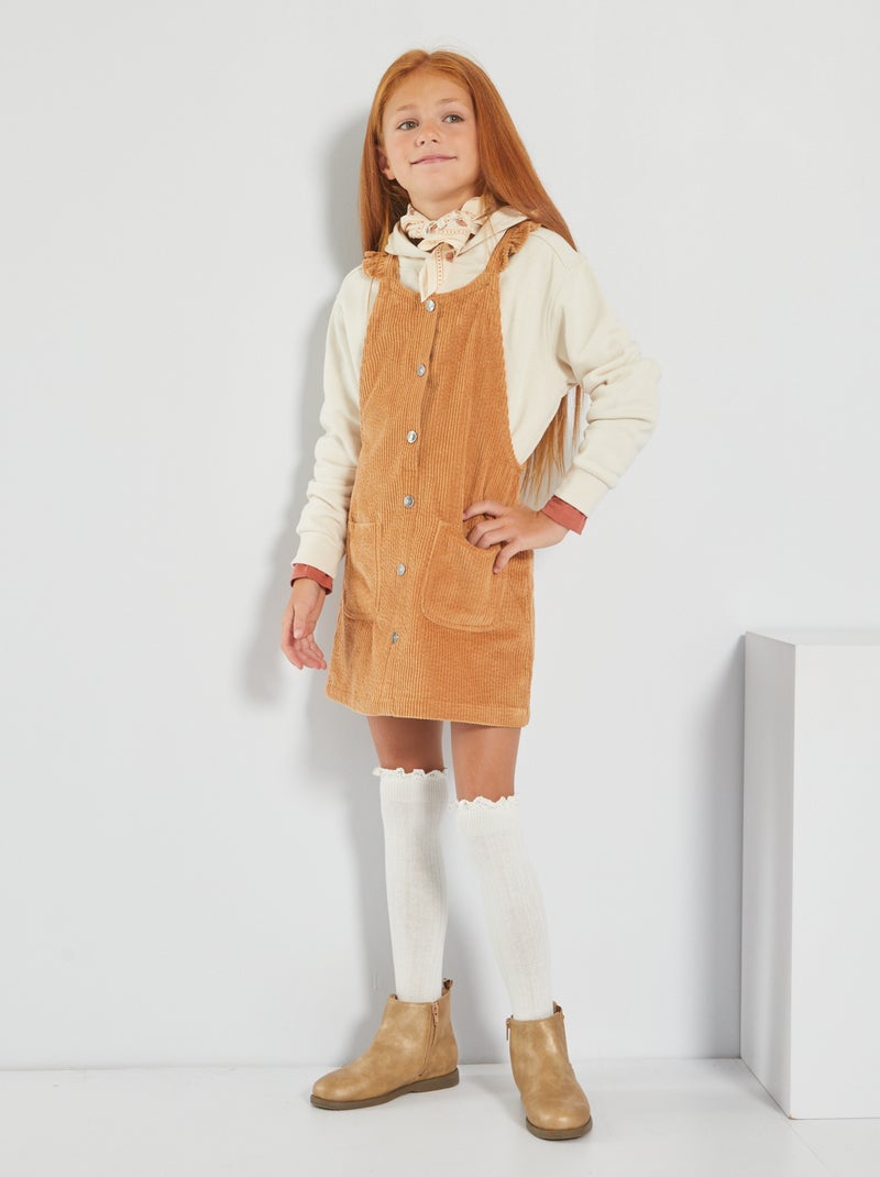 Robe Velours Robe Salopette Kiabi Robe Salopette En Velours Marron