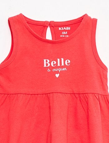 Robe sans manches à message