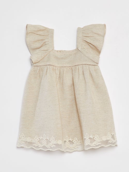 Robe sans manches avec broderie - Kiabi