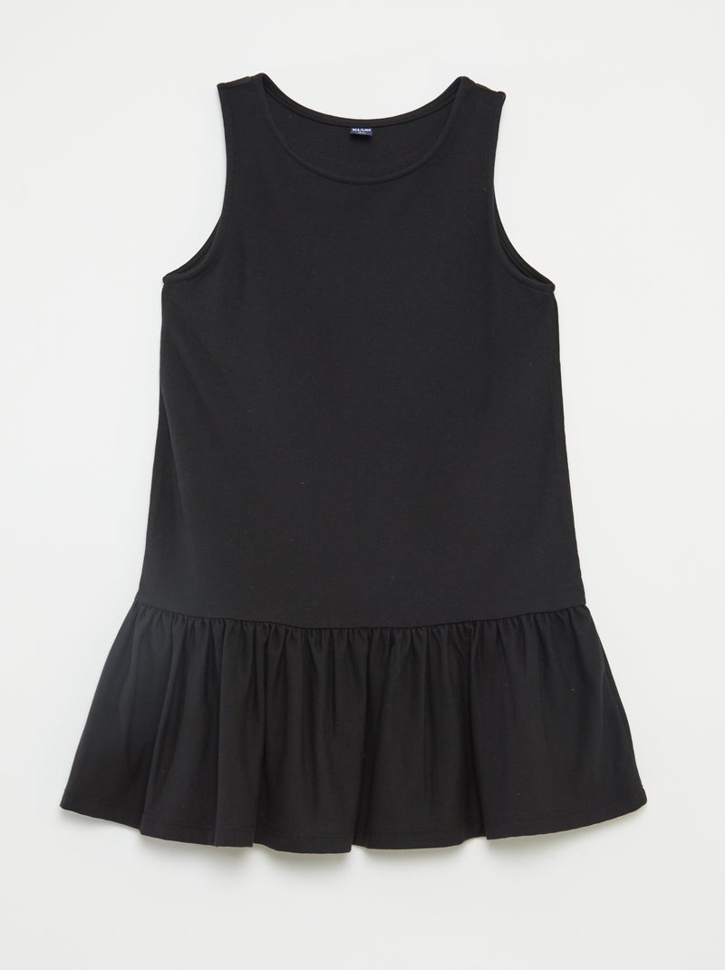 Robe sans manches avec volants NOIR - Kiabi