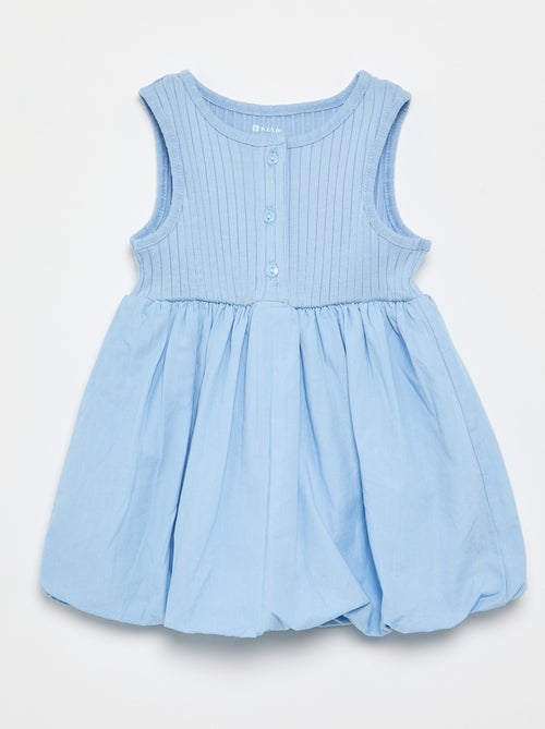 Robe sans manches bi-matière - Kiabi