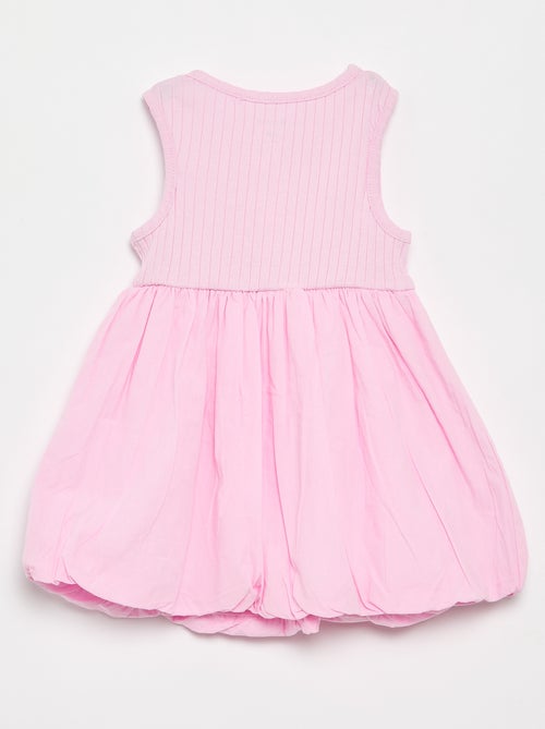 Robe sans manches bi-matière - Kiabi