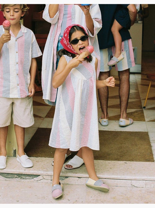 Robe sans manches en coton à rayures You&Me - Kiabi