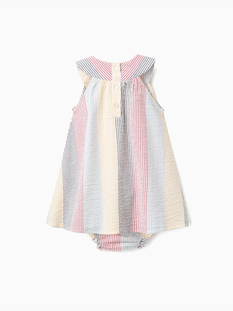 Robe sans manches en coton à rayures You&Me Rouge - Kiabi