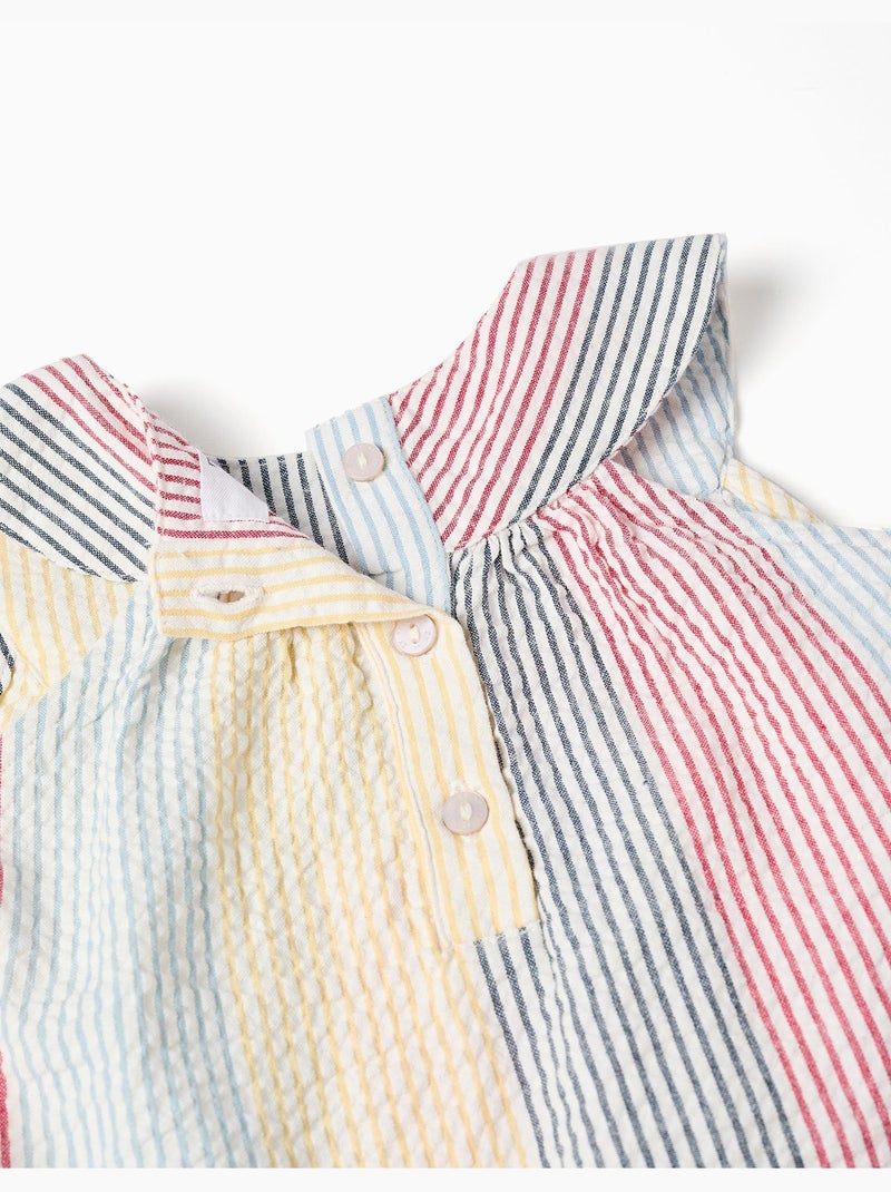 Robe sans manches en coton à rayures You&Me Rouge - Kiabi