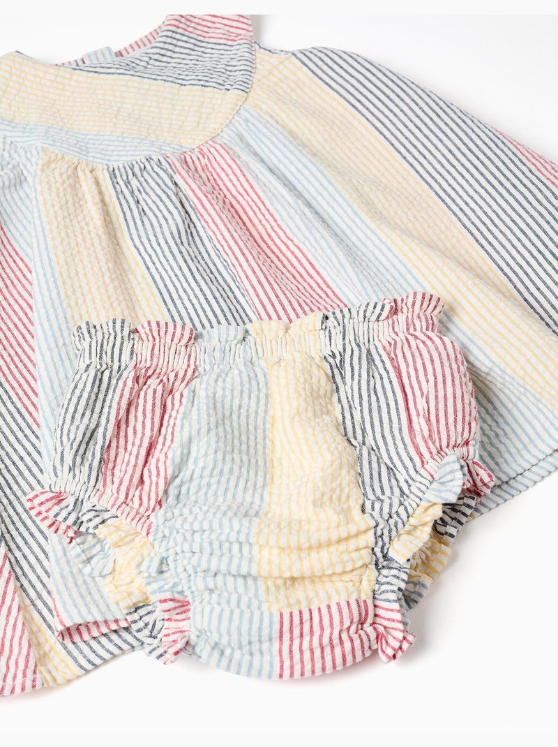 Robe sans manches en coton à rayures You&Me Rouge - Kiabi