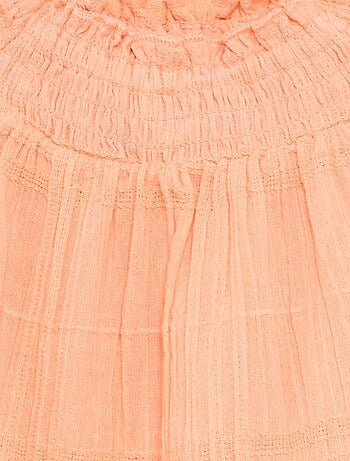 Robe sans manches en dobby