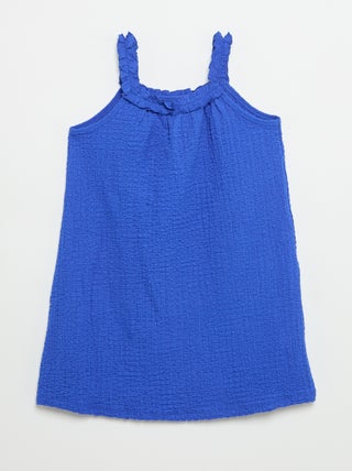 Robe sans manches en maille légère