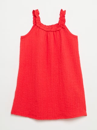 Robe sans manches en maille légère