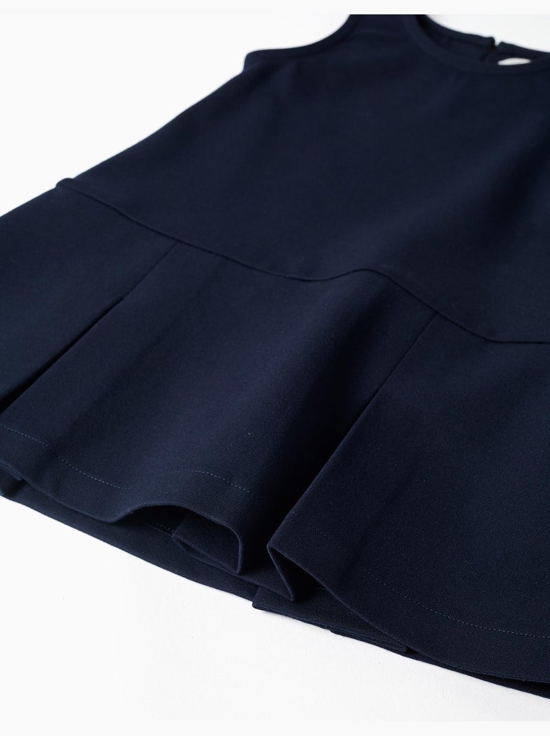 Robe sans manches en ponte de Roma Bleu foncé - Kiabi