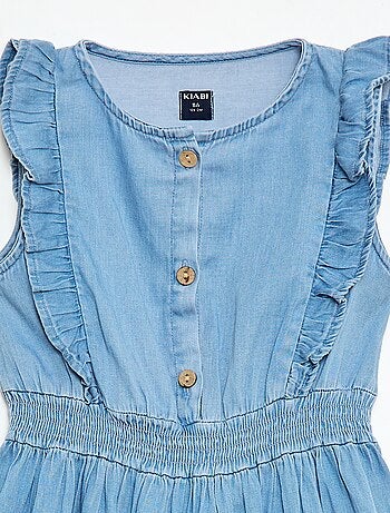 Robe sans manches en tissu léger