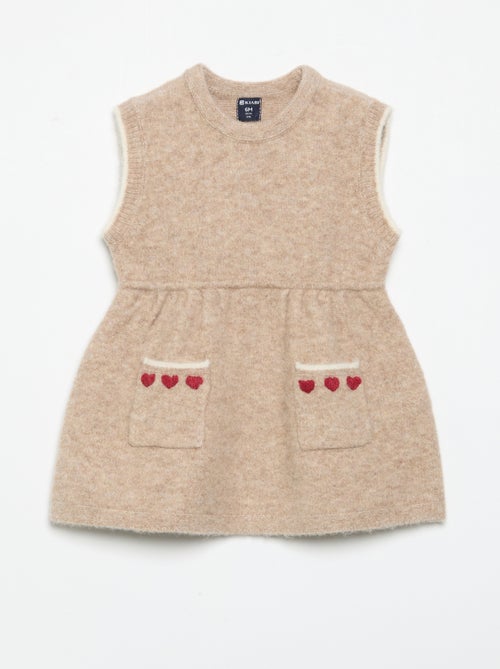 Robe sans manches en tricot - Kiabi