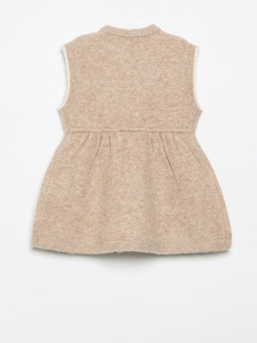 Robe sans manches en tricot - Kiabi
