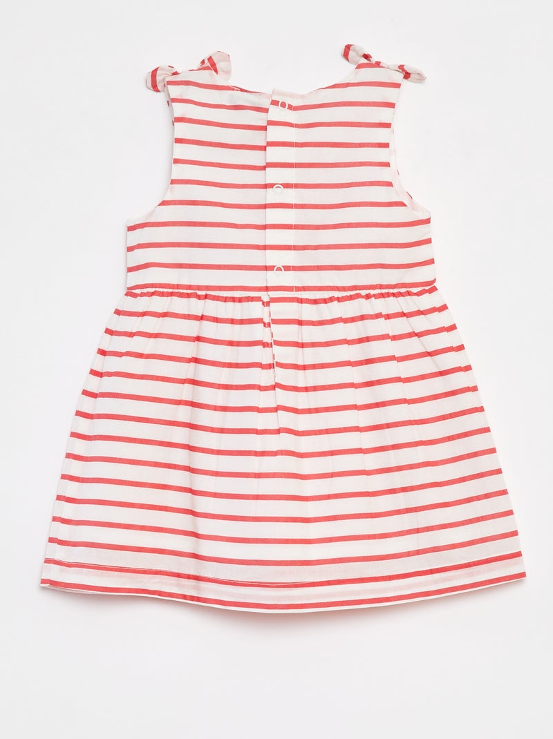Robe sans manches en voile de coton BLANC - Kiabi
