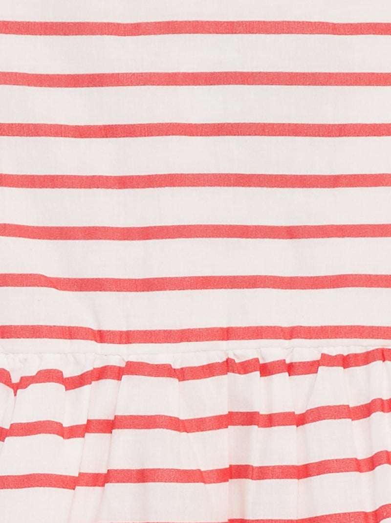 Robe sans manches en voile de coton BLANC - Kiabi