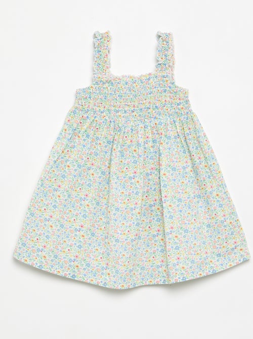 Robe sans manches en voile de coton - Kiabi