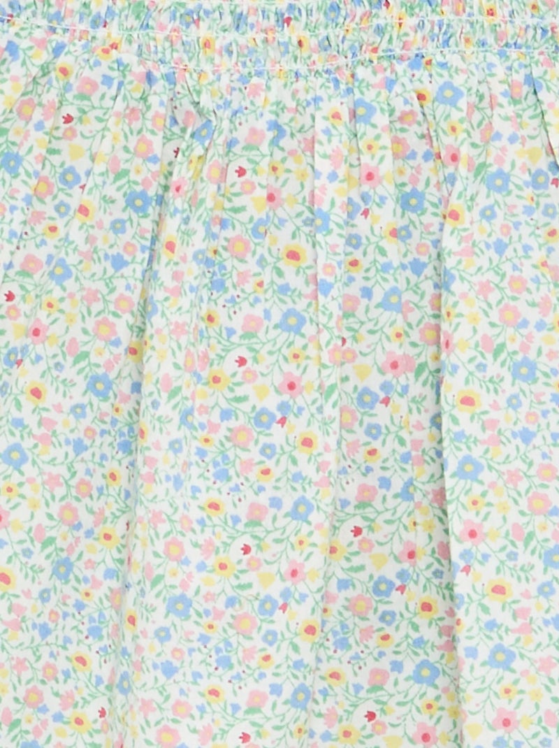 Robe sans manches en voile de coton Blanc - Kiabi