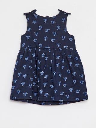 Robe sans manches en voile de coton