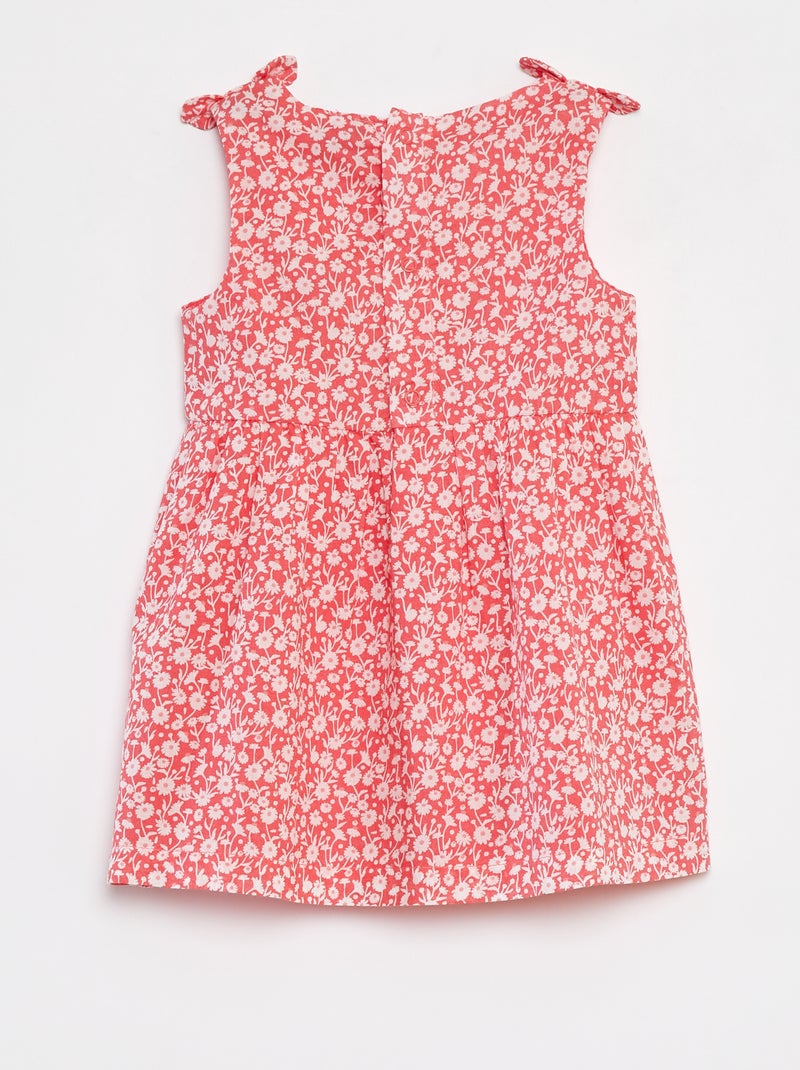 Robe sans manches en voile de coton ROSE - Kiabi