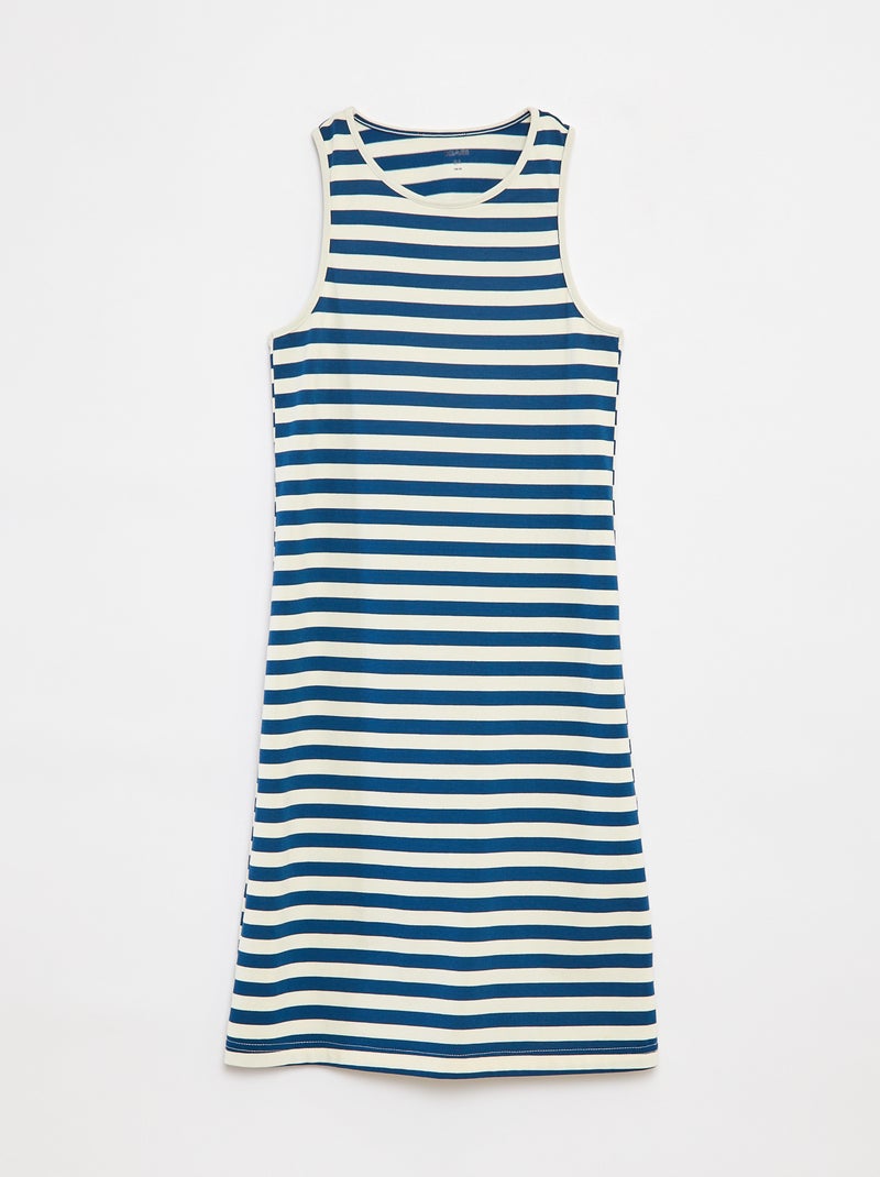 Robe sans manches ouverte dans le dos Bleu - Kiabi