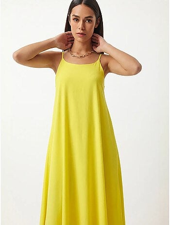 Robe slip midi en popeline de coton istanbul