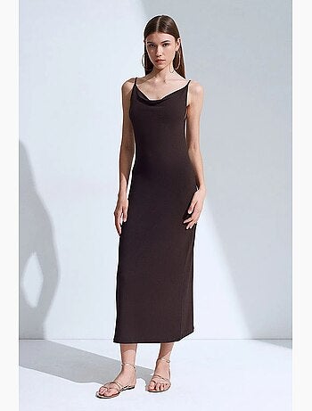 Robe slip midi sans manches dilvin