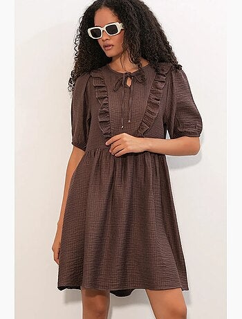 Robe smock mini trapèze femme bdart