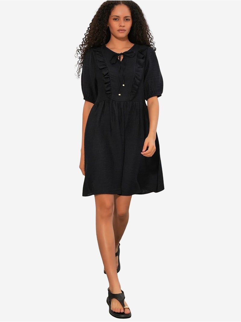 Robe smock mini trapèze femme bdart Noir - Kiabi