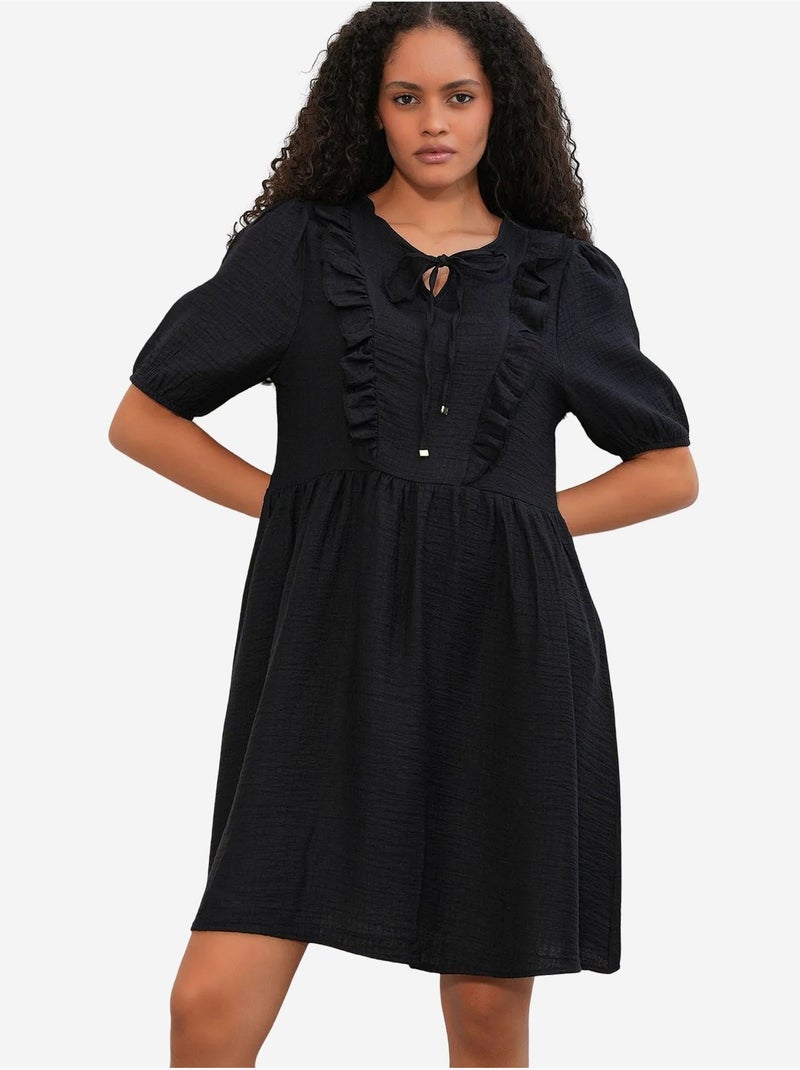 Robe smock mini trapèze femme bdart Noir - Kiabi