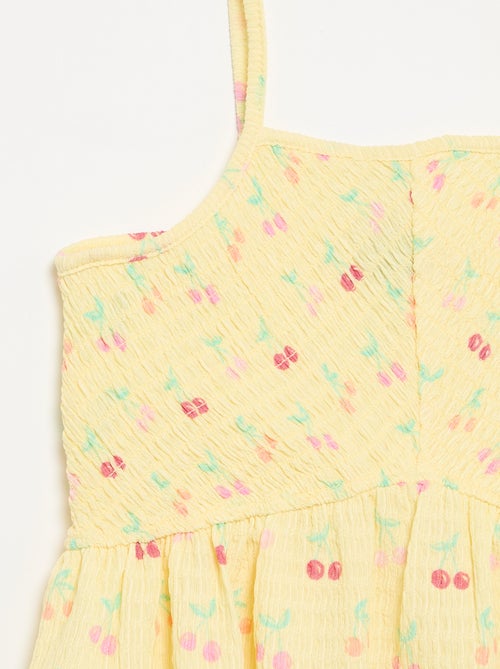Robe smockée à fines bretelles - Kiabi