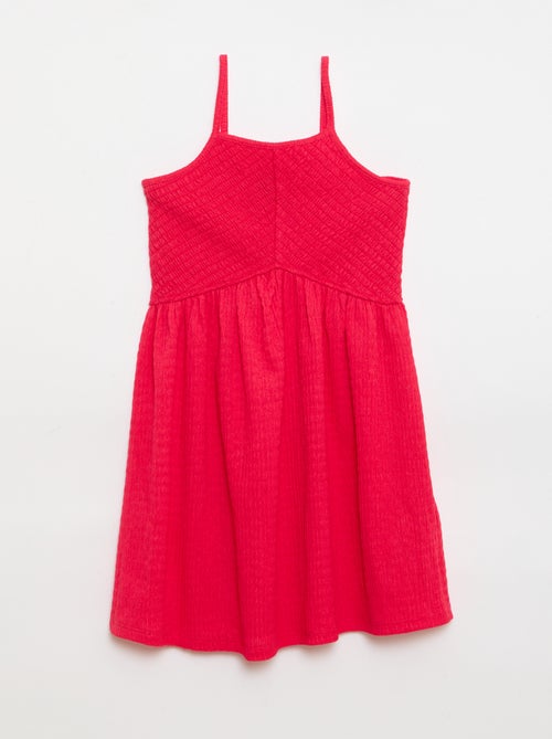 Robe smockée à fines bretelles - Kiabi