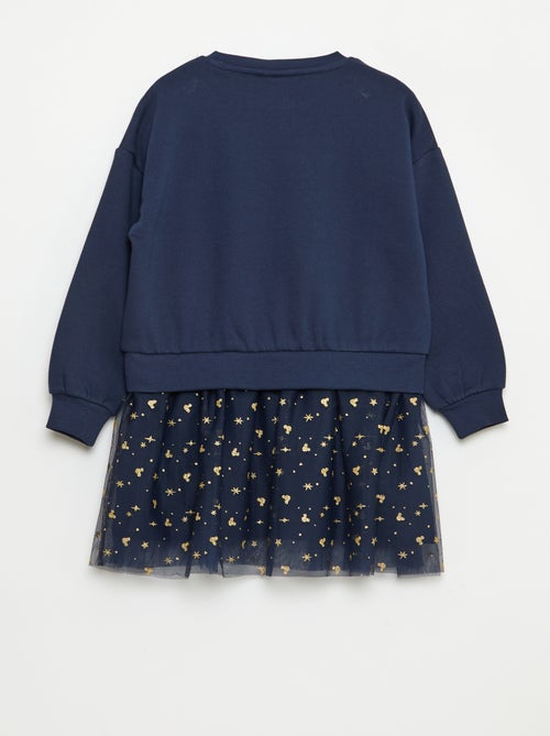 Robe sweat avec effet 2 en 1 à la base 'Minnie' 'Disney' - Kiabi