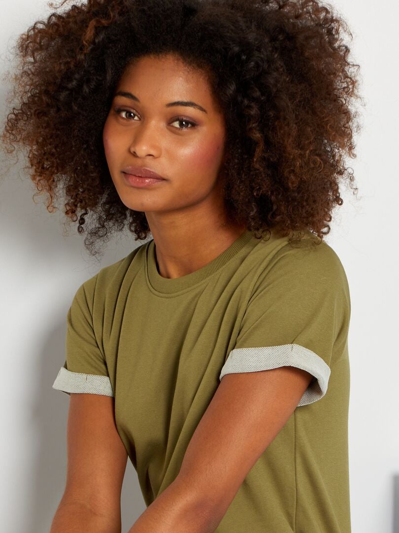 Robe sweat en jersey 'JDY' Kaki - Kiabi