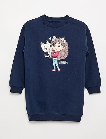 Robe sweat 'Gabby et la maison magique' à manches longues