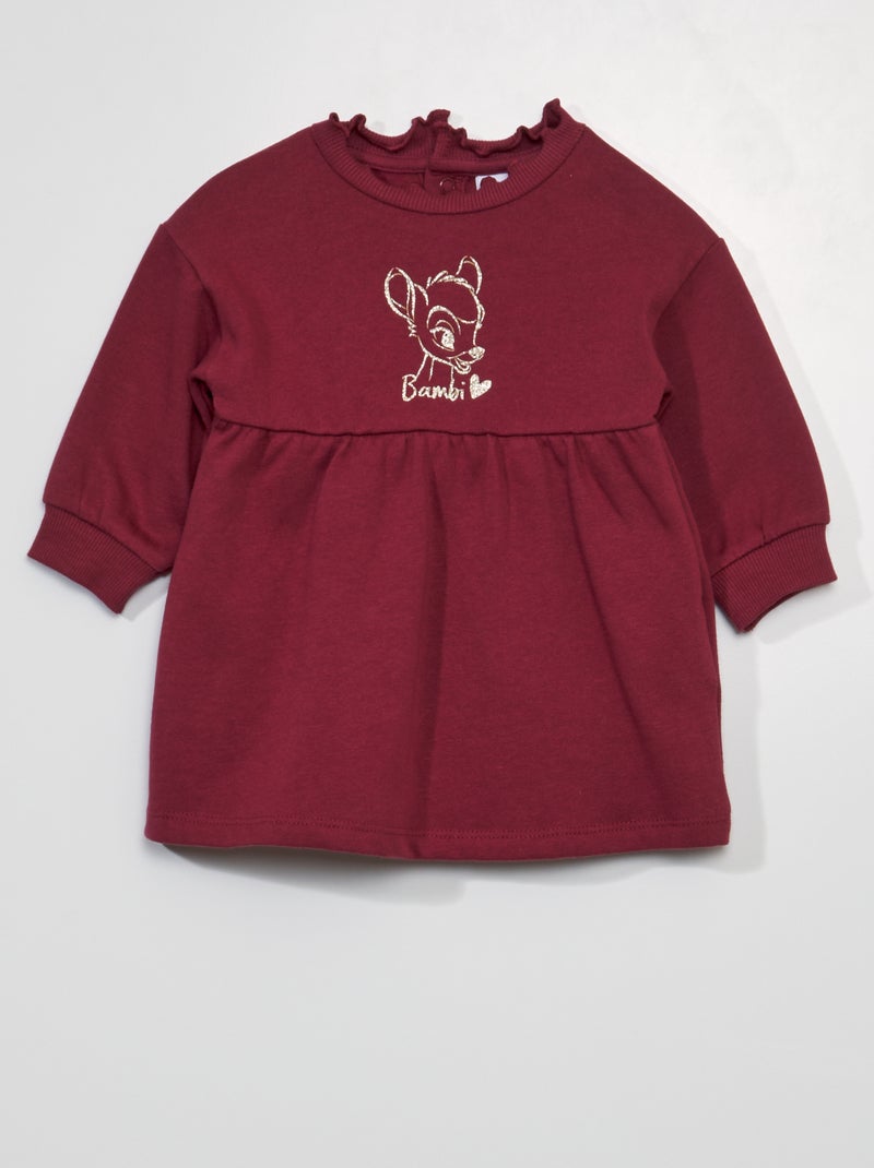 Robe sweat 'Mickey' 'Disney' Rouge - Kiabi