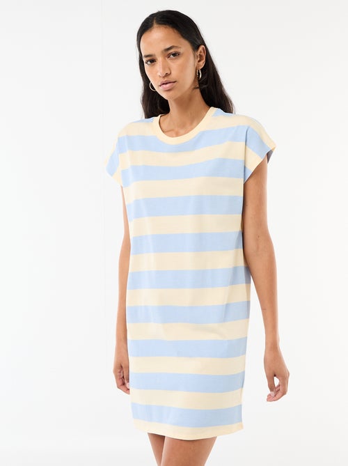 Robe t-shirt courte à manches corutes - Kiabi