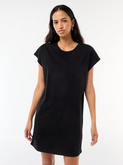 Robe t-shirt courte à manches corutes - Kiabi